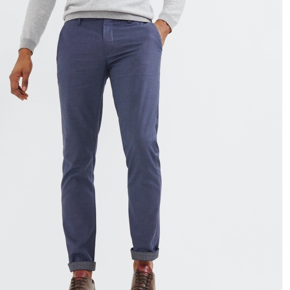 Ted Baker London Mini Design Slim Fit Trousers - Picture 1 of 7